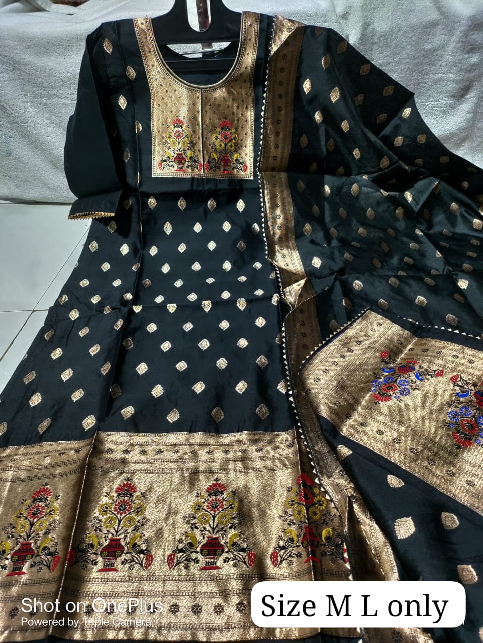 Rj Jacquard Silk Printed Kurti With Dupatta Catalog